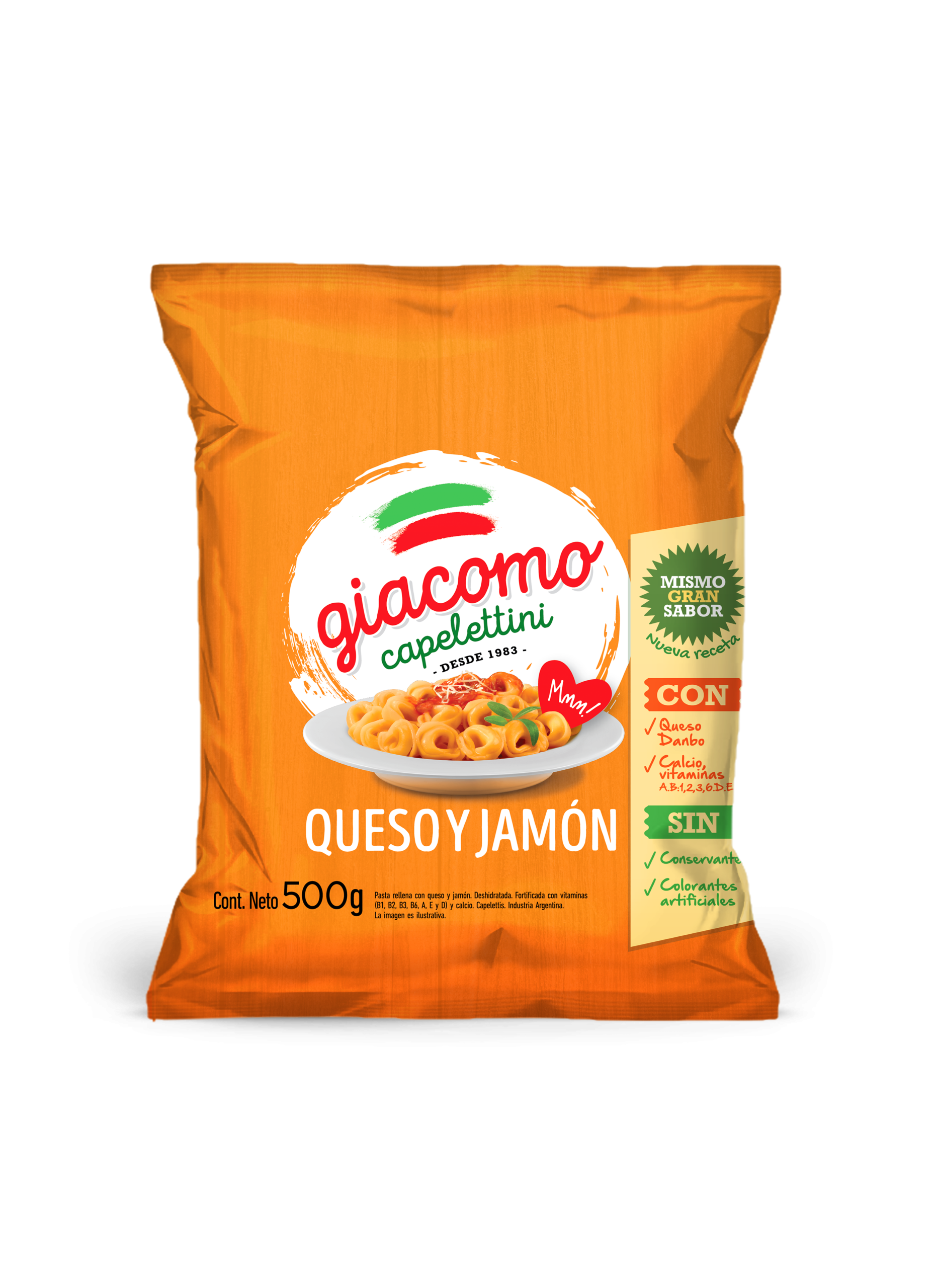 Giacomo - Capelettini Queso y Jamón