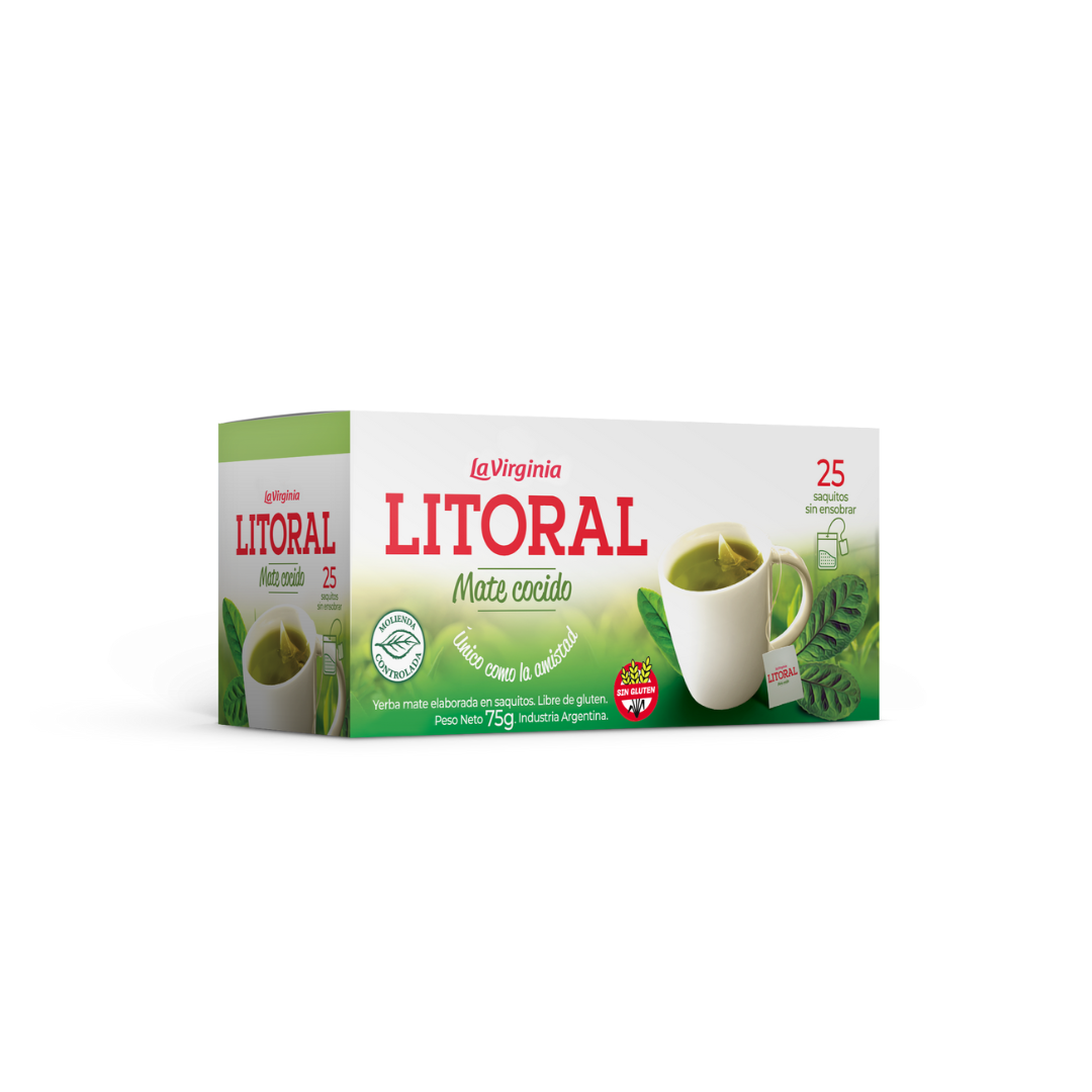 Litoral - Mate Cocido en saquitos sin ensobrar
