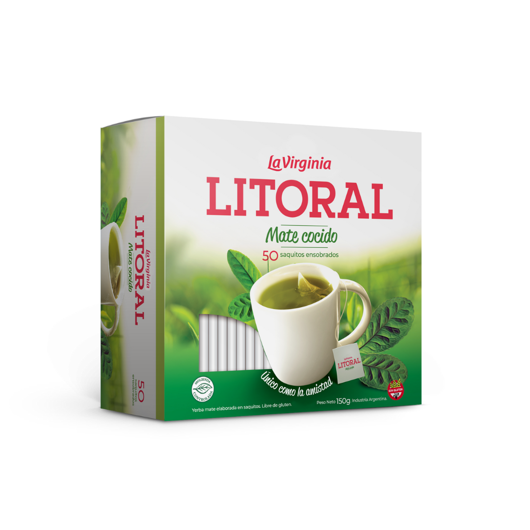 Litoral - Mate Cocido en saquitos ensobrados