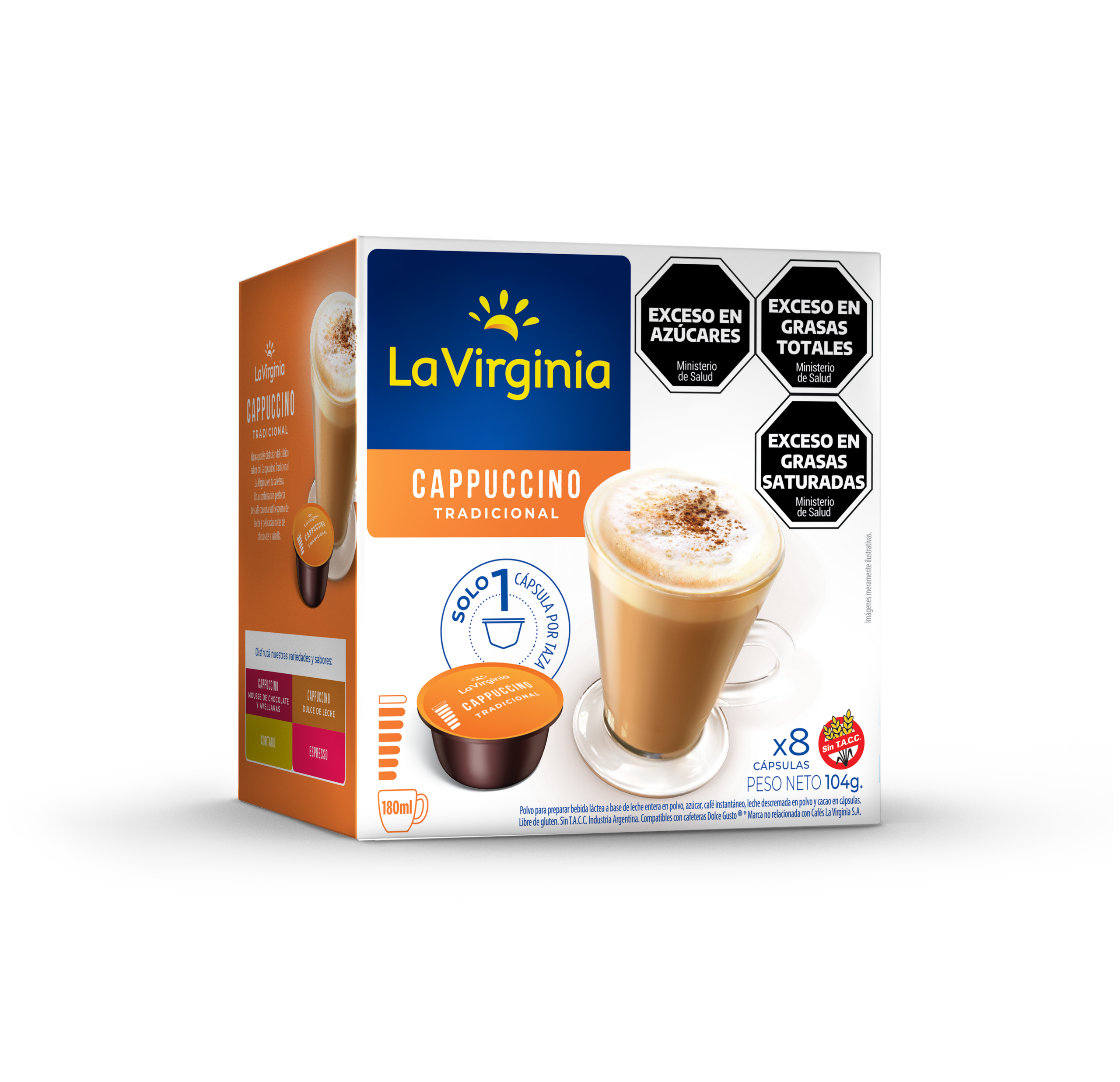 La Virginia - Cápsulas Cappuccino Tradicional