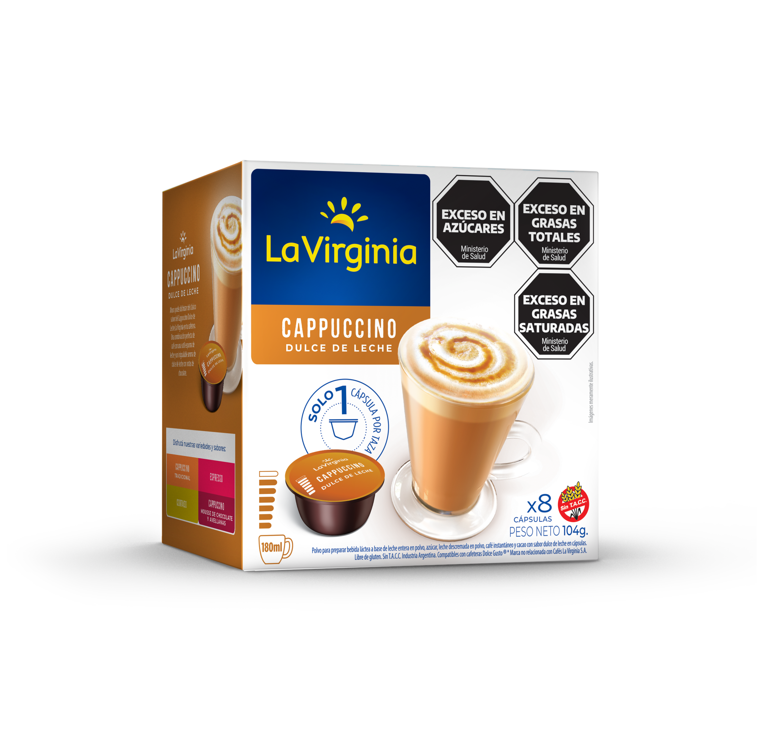 La Virginia - Cápsulas Cappuccino Dulce de Leche